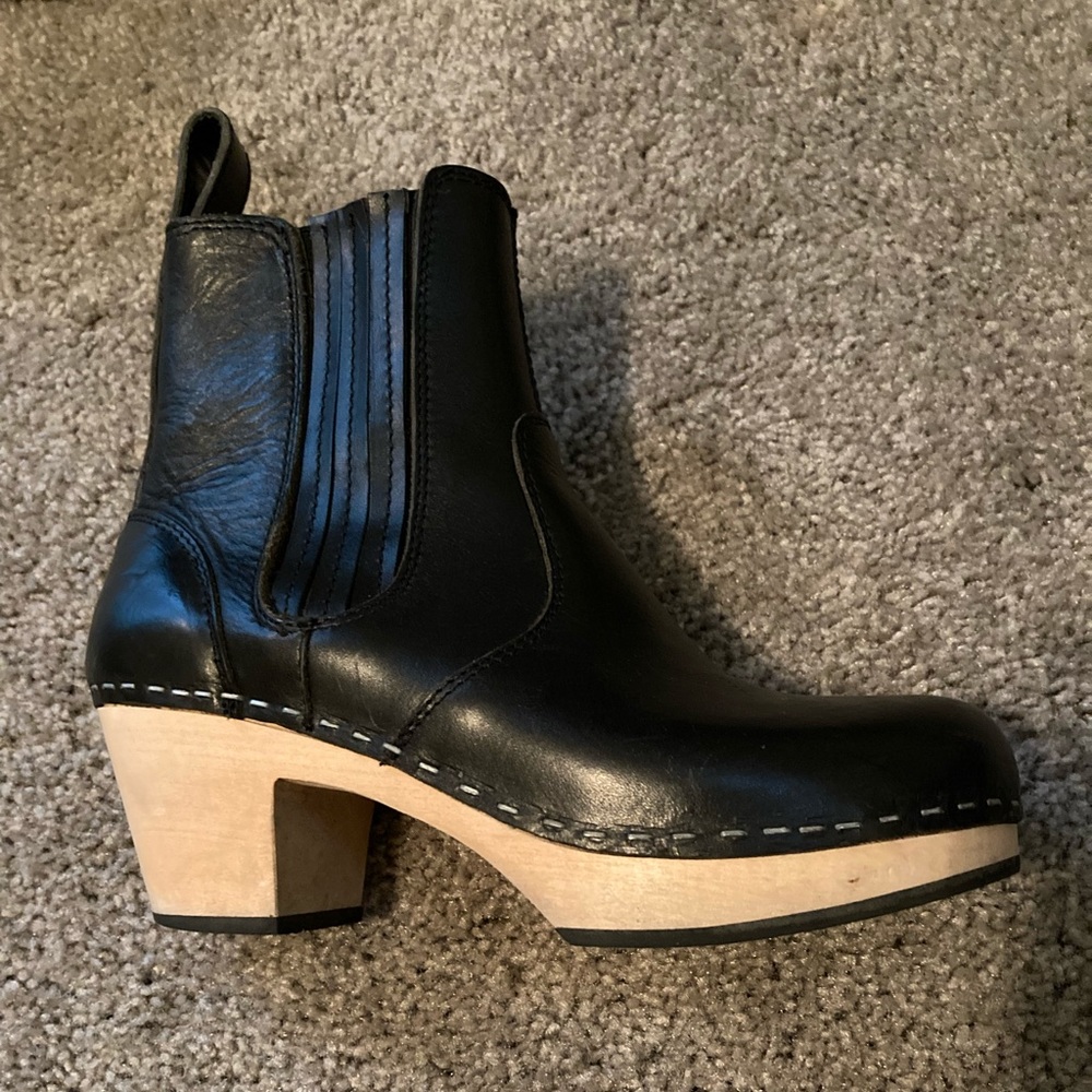Swedish Hasbeens Clog Boots Size 36